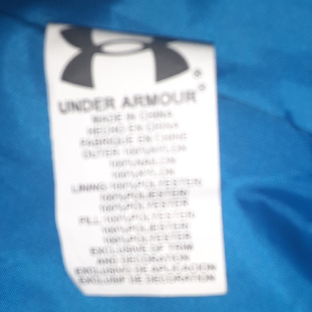 Under Armour Black and Blue Quilted Jacket Boys Size 7 - Picture 8 of 13